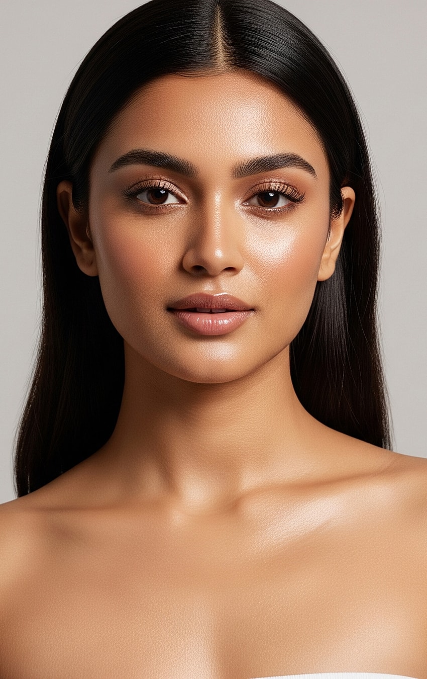 Model wearing black lingerie against a neutral background.