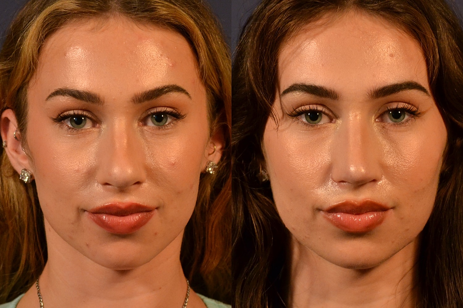 Two women’s portraits side by side, clear lighting.